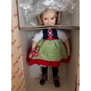 Shirley Temple Heidi Doll Porcelain Danbury Mint Dolls Of The Silver Screen 14"